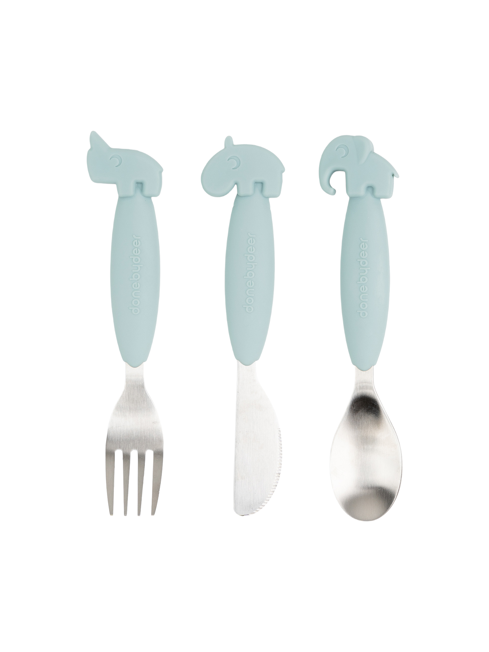 DbD Easy-grip cutlery set - Blue